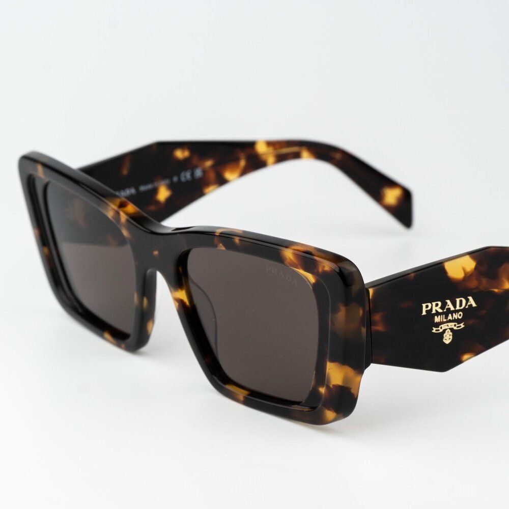 Prada Women Sunglasses Havana Honey Brown Cat Eye PR08YS 01V8C1 BRAND NEW - Picture 6 of 14